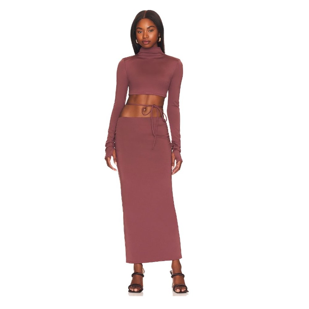 ⭐️ Not Yours To Keep REVOLVE Julia Crop Top and Maxi Skirt SET